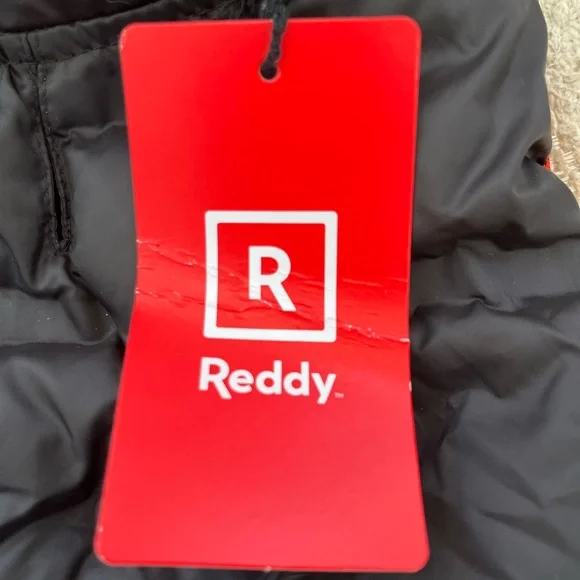 Reddy Petco Pet cat/dog puffer vest black with red trim S - Picture 7 of 9